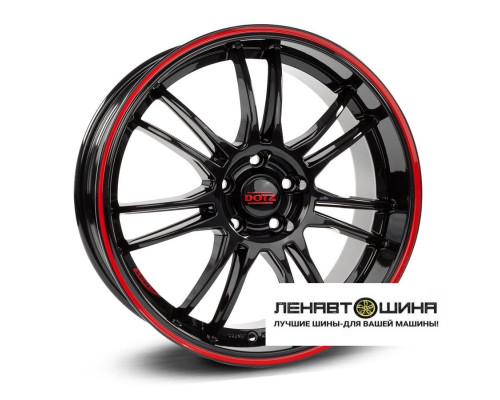 Dotz R19 / 8J PCD 5x112 ЕТ 45 ЦО 70.1 Shift pinstripe red